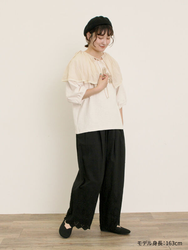 【kazumi×Samansa Mos2】ケープ付ボレロ　ブラック kazumi×Samansa Mos2】ケープ付ボレロ（ブラック/ピンク/ベージュ