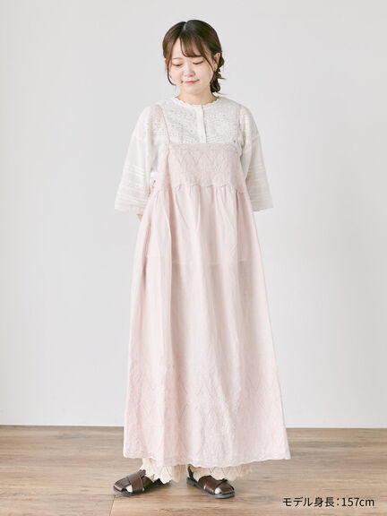 【kazumi×Samansa Mos2】刺繍パンツ（ブラック/ピンク/ベージュ）｜Samansa Mos2（サマンサ モスモス）通販