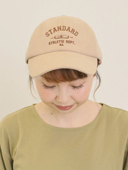【消臭効果】カレッジロゴ刺繍キャップ（ベージュ/ブラウン）｜Samansa Mos2（サマンサ モスモス）通販