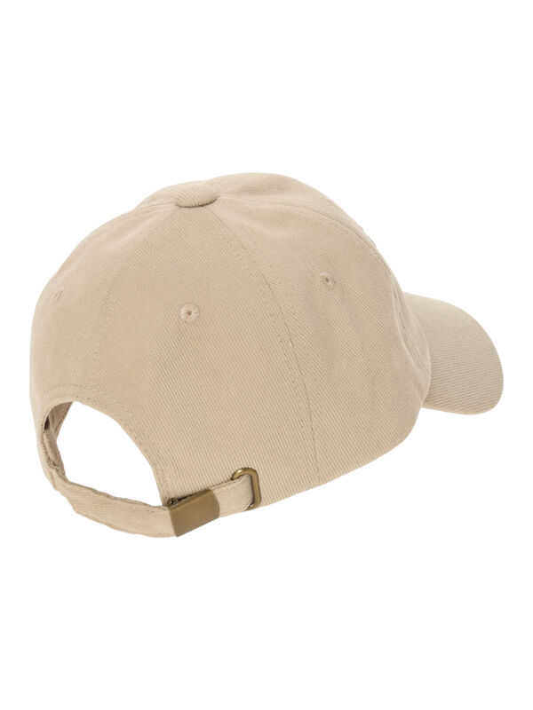 セール】 【消臭効果】カレッジロゴ刺繍キャップ（ベージュ/ブラウン