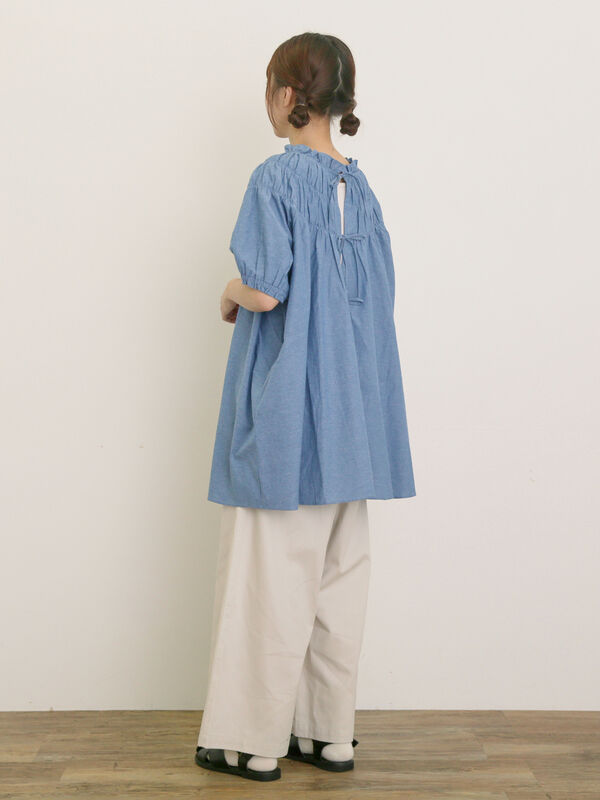 セール】 【M/Lサイズ】ツイルストレートパンツ（チャコールグレー