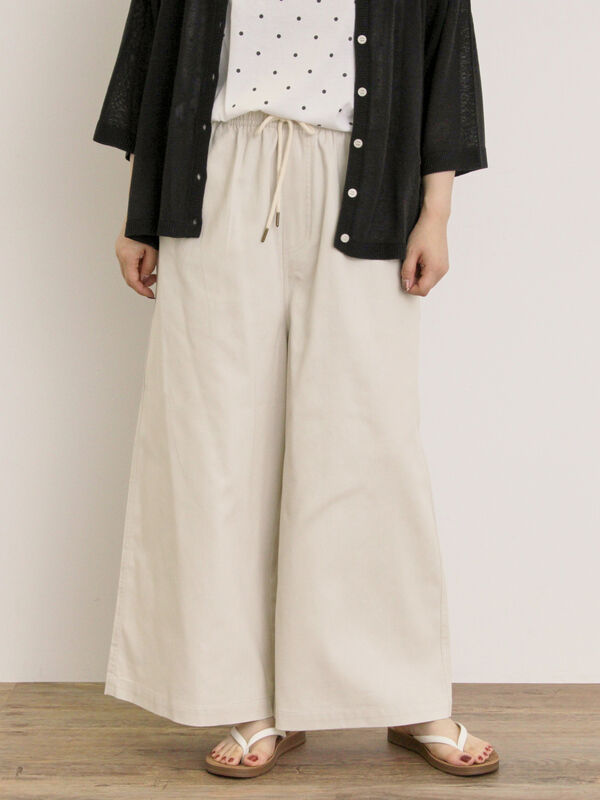 セール】 【M/Lサイズ】ツイルストレートパンツ（チャコールグレー