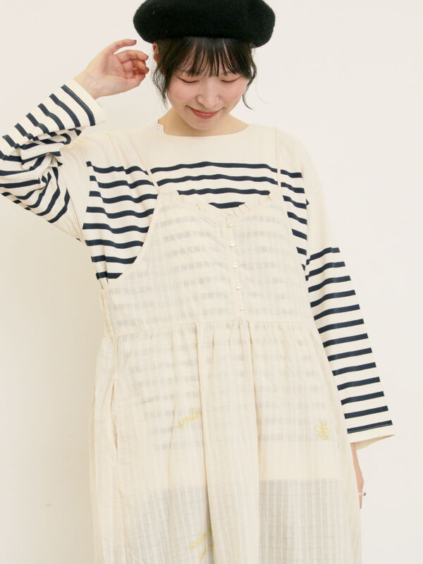 セール】 ランダム刺繍入りワンピース（ブラック/ボルドー/グリーン