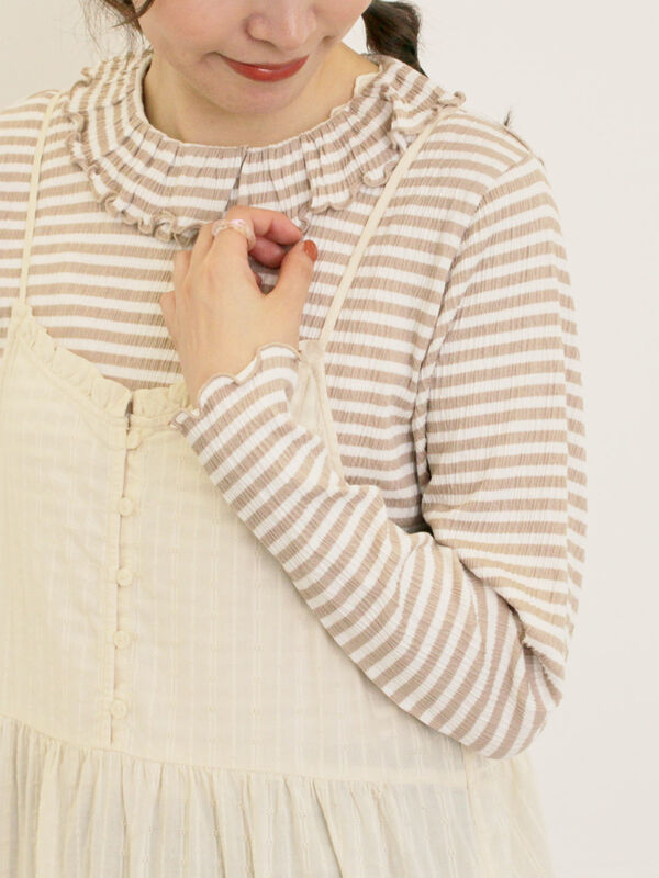 ランダム刺繍入りワンピース（ブラック/ボルドー/グリーン