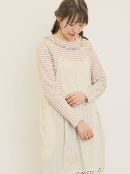ランダム刺繍入りワンピース（ブラック/ボルドー/グリーン/キナリ）｜Samansa Mos2（サマンサ モスモス）通販