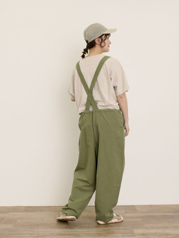 新品　SM2 綿麻 リネン混 サロペットパンツ ネイビー 新品 SM2 綿麻 リネン混 サロペットパンツ ネイビー - メルカリ