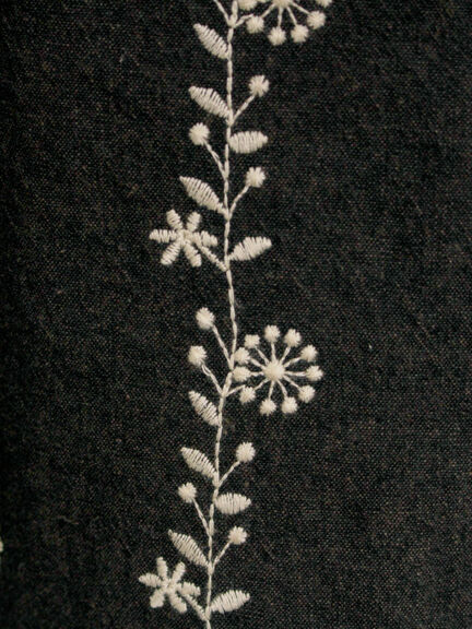 【M/Lサイズ】花刺繍パンツ（チャコールグレー/ベージュ/ブラウン）｜Samansa Mos2（サマンサ モスモス）通販