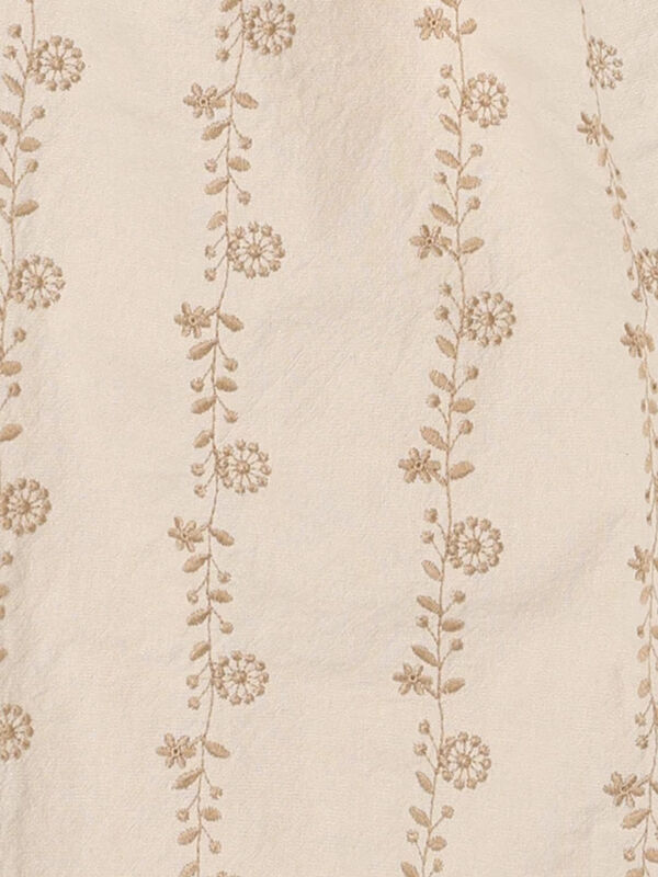 M/Lサイズ】花刺繍パンツ（チャコールグレー/ベージュ/ブラウン