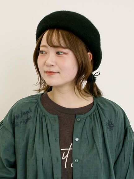 ランダム刺繍入りブラウス（ブラック/ボルドー/グリーン/キナリ）｜Samansa Mos2（サマンサ モスモス）通販