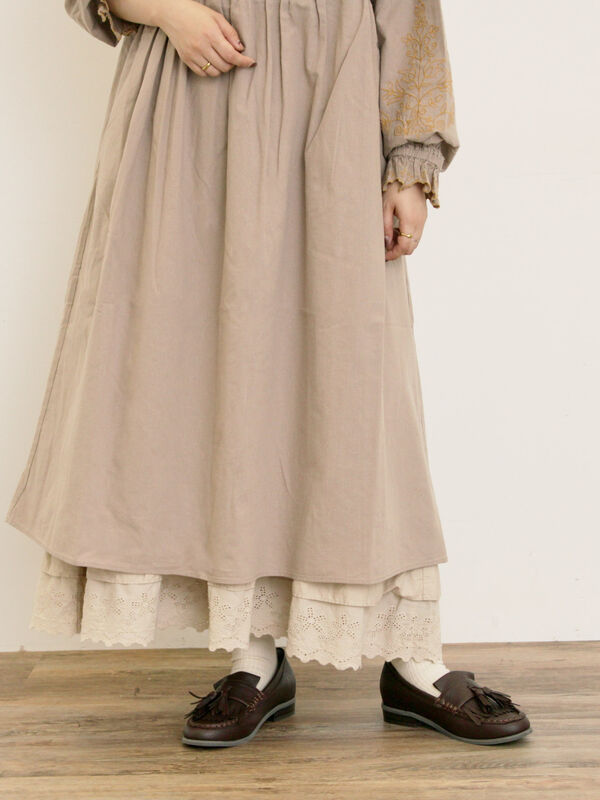 【新品未使用】エルメス　ワンピース　刺繍パッチ胸ポケット　レッド　38 新品未使用】エルメス ワンピース 刺繍パッチ胸ポケット レッド