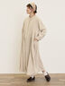 【Cross×Linen】タックワンピース《S/Mサイズ》（キナリ）｜Samansa Mos2（サマンサ モスモス）通販
