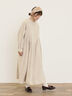 【Cross×Linen】タックワンピース《S/Mサイズ》（ブラック/ボルドー/ベージュ/ブルー/キナリ）｜Samansa Mos2（サマンサ モスモス）通販