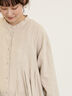 【Cross×Linen】タックワンピース《S/Mサイズ》（ブラック/ボルドー/ベージュ/ブルー/キナリ）｜Samansa Mos2（サマンサ モスモス）通販