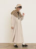 【Cross×Linen】タックワンピース《S/Mサイズ》（ブラック/ボルドー/ベージュ/ブルー/キナリ）｜Samansa Mos2（サマンサ モスモス）通販
