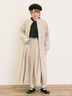 【Cross×Linen】タックワンピース《S/Mサイズ》（ブラック/ボルドー/ベージュ/ブルー/キナリ）｜Samansa Mos2（サマンサ モスモス）通販
