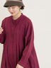 【Cross×Linen】タックワンピース《S/Mサイズ》（ブラック/ボルドー/ベージュ/ブルー/キナリ）｜Samansa Mos2（サマンサ モスモス）通販