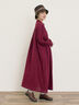 【Cross×Linen】タックワンピース《S/Mサイズ》（ブラック/ボルドー/ベージュ/ブルー/キナリ）｜Samansa Mos2（サマンサ モスモス）通販