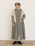 【Cross×Linen】タックワンピース《S/Mサイズ》（ブラック/ボルドー/ベージュ/ブルー/キナリ）｜Samansa Mos2（サマンサ モスモス）通販