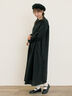 【Cross×Linen】タックワンピース《S/Mサイズ》（ブラック/ボルドー/ベージュ/ブルー/キナリ）｜Samansa Mos2（サマンサ モスモス）通販