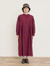 【Cross×Linen】タックワンピース《S/Mサイズ》（ブラック/ボルドー/ベージュ/ブルー/キナリ）｜Samansa Mos2（サマンサ モスモス）通販