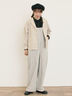 【Cross×Linen】ショールカラージャケット（チャコールグレー/ブラック/ベージュ/キナリ）｜Samansa Mos2（サマンサ モスモス）通販