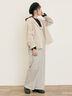【Cross×Linen】ショールカラージャケット（チャコールグレー/ブラック/ベージュ/キナリ）｜Samansa Mos2（サマンサ モスモス）通販