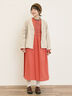 【Cross×Linen】ショールカラージャケット（チャコールグレー/ブラック/ベージュ/キナリ）｜Samansa Mos2（サマンサ モスモス）通販
