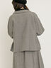 【Cross×Linen】ショールカラージャケット（チャコールグレー/ブラック/ベージュ/キナリ）｜Samansa Mos2（サマンサ モスモス）通販