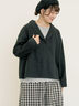 【Cross×Linen】ショールカラージャケット（チャコールグレー/ブラック/ベージュ/キナリ）｜Samansa Mos2（サマンサ モスモス）通販