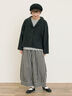 【Cross×Linen】ショールカラージャケット（チャコールグレー/ブラック/ベージュ/キナリ）｜Samansa Mos2（サマンサ モスモス）通販