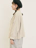 【Cross×Linen】ショールカラージャケット（チャコールグレー/ブラック/ベージュ/キナリ）｜Samansa Mos2（サマンサ モスモス）通販