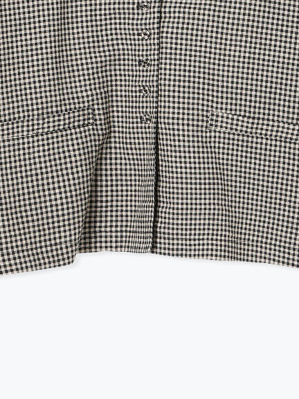 【Cross×Linen】ショールカラージャケット（チャコールグレー/ブラック/ベージュ/キナリ）｜Samansa Mos2（サマンサ モスモス）通販