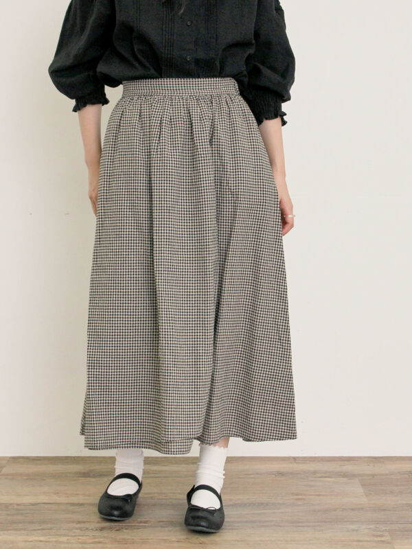 【Cross×Linen】ラップ風スカート（ベージュ）｜Samansa Mos2（サマンサ モスモス）通販