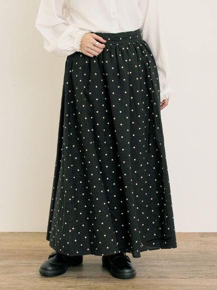 【Cross×Linen】ラップ風スカート（チャコールグレー/ブラック/ベージュ/キナリ）｜Samansa Mos2（サマンサ モスモス）通販