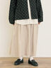【Cross×Linen】ラップ風スカート（チャコールグレー/ブラック/ベージュ/キナリ）｜Samansa Mos2（サマンサ モスモス）通販