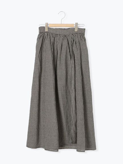 【Cross×Linen】ラップ風スカート（チャコールグレー/ブラック/ベージュ/キナリ）｜Samansa Mos2（サマンサ モスモス）通販