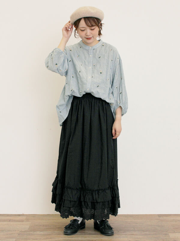 セール】 ぺチスカート（ブラック/ベージュ/キナリ/ボトムス/スカート