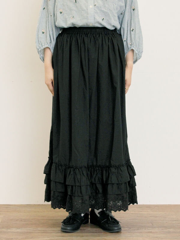 セール】 ぺチスカート（ブラック/ベージュ/キナリ/ボトムス/スカート