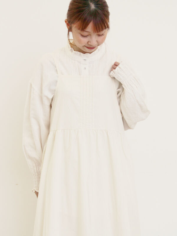 【Cross×Linen】ピンタックブラウス（オフホワイト）｜Samansa Mos2（サマンサ モスモス）通販