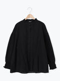 【Cross×Linen】ピンタックブラウス（ブラック）｜Samansa Mos2（サマンサ モスモス）通販