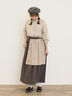 【Cross×Linen】ピンタックブラウス（オフホワイト/ブラック/ボルドー/ベージュ/ブルー/キナリ）｜Samansa Mos2（サマンサ モスモス）通販