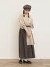 【Cross×Linen】ピンタックブラウス（オフホワイト/ブラック/ボルドー/ベージュ/ブルー/キナリ）｜Samansa Mos2（サマンサ モスモス）通販