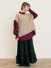 【Cross×Linen】ピンタックブラウス（オフホワイト/ブラック/ボルドー/ベージュ/ブルー/キナリ）｜Samansa Mos2（サマンサ モスモス）通販
