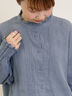 【Cross×Linen】ピンタックブラウス（オフホワイト/ブラック/ボルドー/ベージュ/ブルー/キナリ）｜Samansa Mos2（サマンサ モスモス）通販