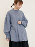 【Cross×Linen】ピンタックブラウス（オフホワイト/ブラック/ボルドー/ベージュ/ブルー/キナリ）｜Samansa Mos2（サマンサ モスモス）通販