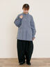 【Cross×Linen】ピンタックブラウス（オフホワイト/ブラック/ボルドー/ベージュ/ブルー/キナリ）｜Samansa Mos2（サマンサ モスモス）通販