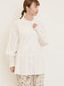 【Cross×Linen】ピンタックブラウス（オフホワイト/ブラック/ボルドー/ベージュ/ブルー/キナリ）｜Samansa Mos2（サマンサ モスモス）通販