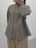 【Cross×Linen】ピンタックブラウス（オフホワイト/ブラック/ボルドー/ベージュ/ブルー/キナリ）｜Samansa Mos2（サマンサ モスモス）通販