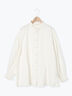 【Cross×Linen】ピンタックブラウス（オフホワイト/ブラック/ボルドー/ベージュ/ブルー/キナリ）｜Samansa Mos2（サマンサ モスモス）通販