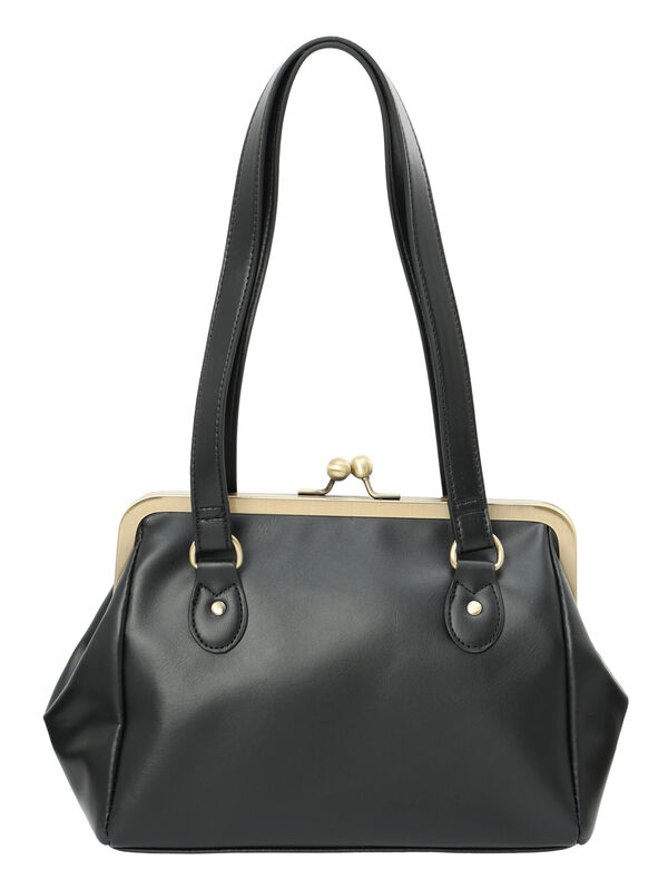 セール】 がま口ショルダーバッグ（ブラック/モカ/バッグ/バッグ